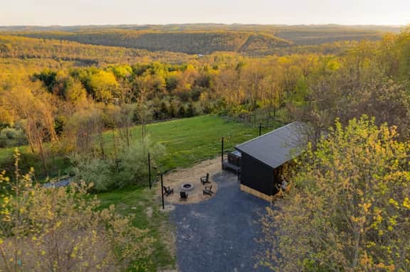 Alpine Abode | Hot Tub, King Bed, Panoramic Views in PA Wilds
