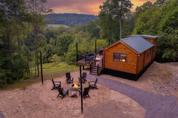 Evergreen Escape | Cabin w/ Hot Tub, Fire Pit, Views & Trails Nearby