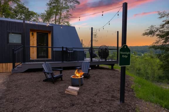 Moonlight Ridge | A-Frame, Hot Tub, & Fire Pit with Views!