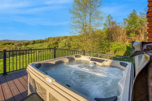 Panoramic Paradise | Amazing Views, Hot Tub, Cozy Cabin Getaway
