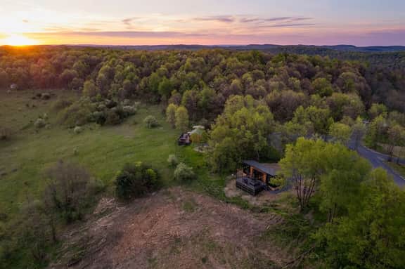 Skyline Serenity | Hot Tub, Panoramic Views, King Bed in PA Wilds