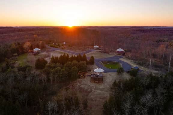 Sunrise Sanctuary |Modern Yurt w/ Hot Tub, Stargazing Loft & Mountain Views